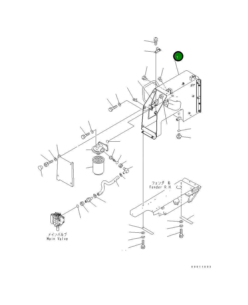 Корпус 104-54-54210 Komatsu