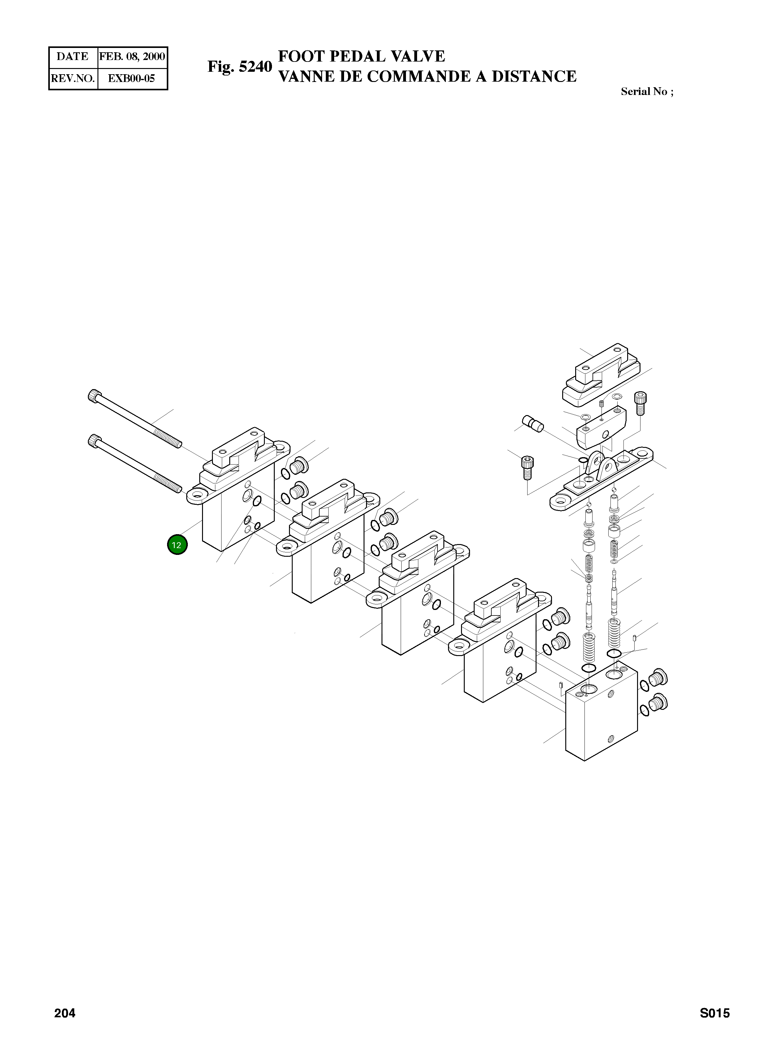 Корпус 07182-10100 Komatsu