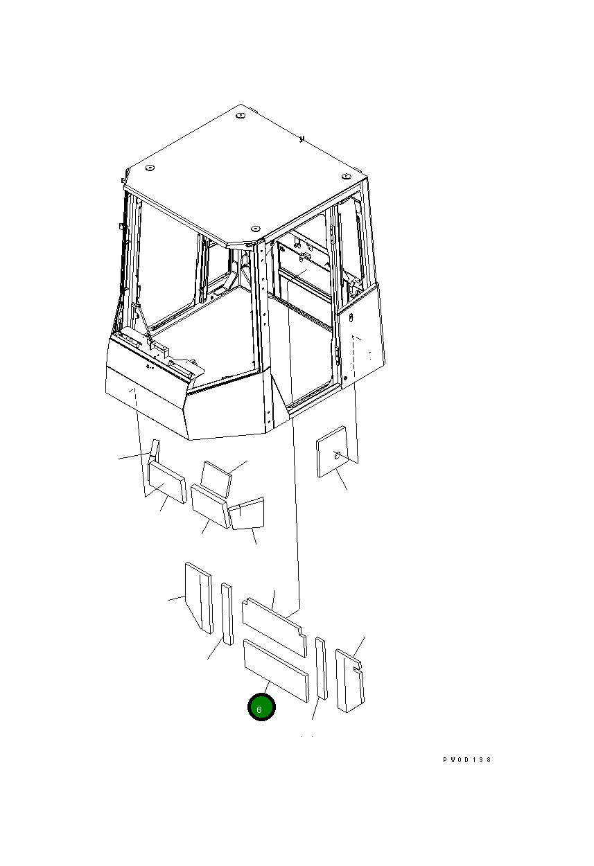 Лист 421-926-3641 Komatsu
