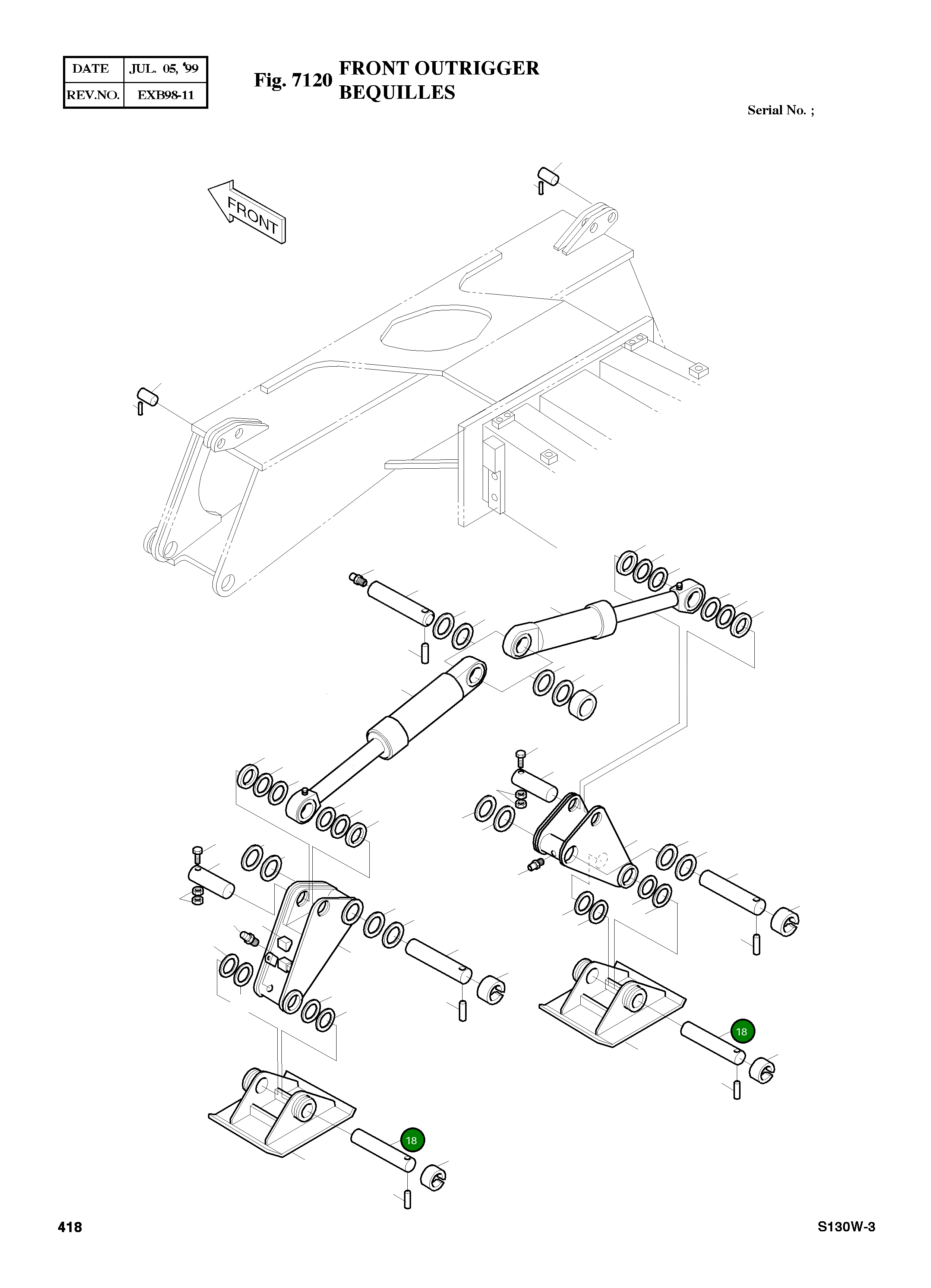 Палец 2123-4006 Komatsu
