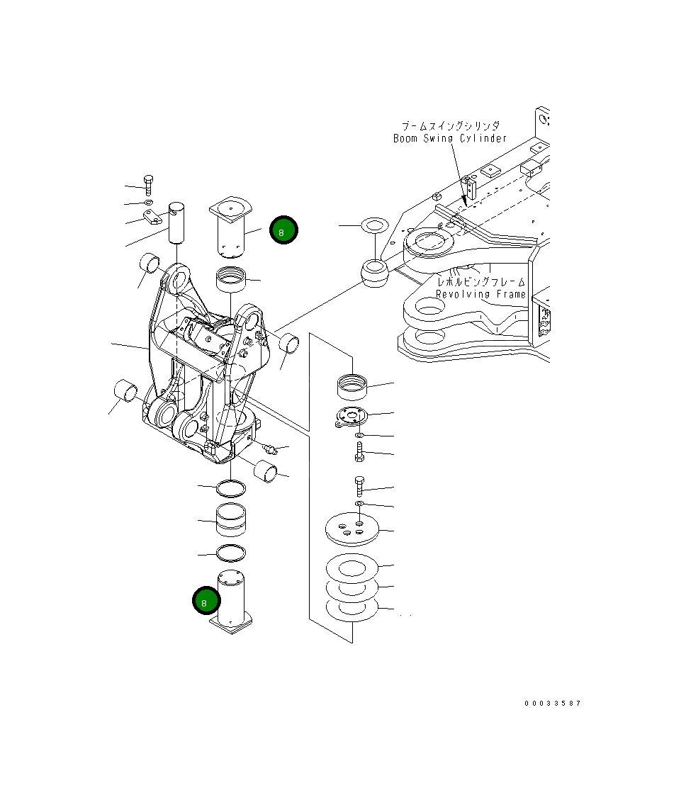 Палец 21W-70-48262 Komatsu