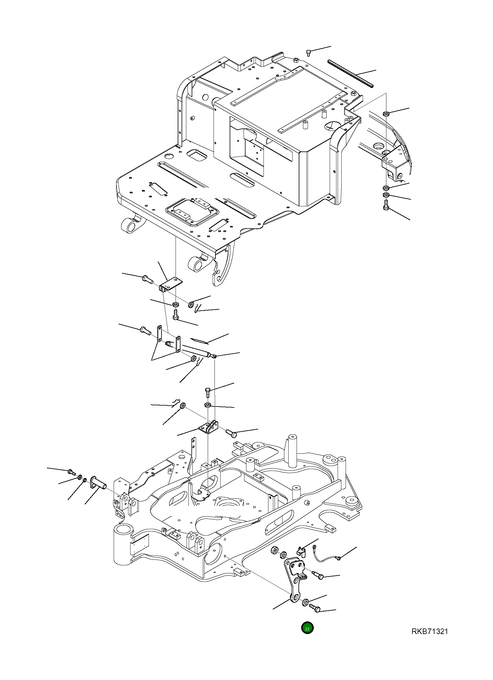 Кронштейн 22L-09-R8110 Komatsu