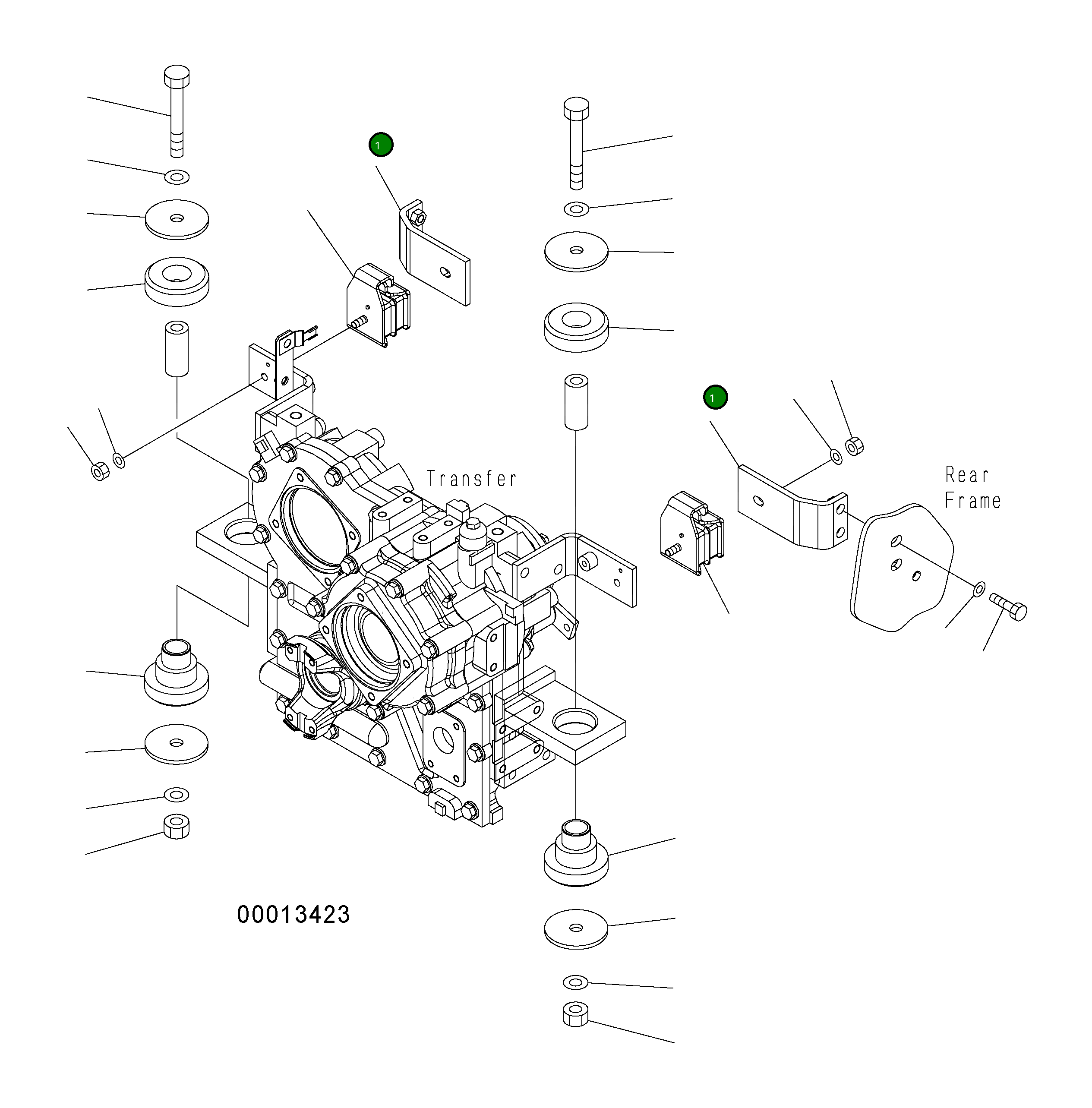 Кронштейн 416-14-31642 Komatsu