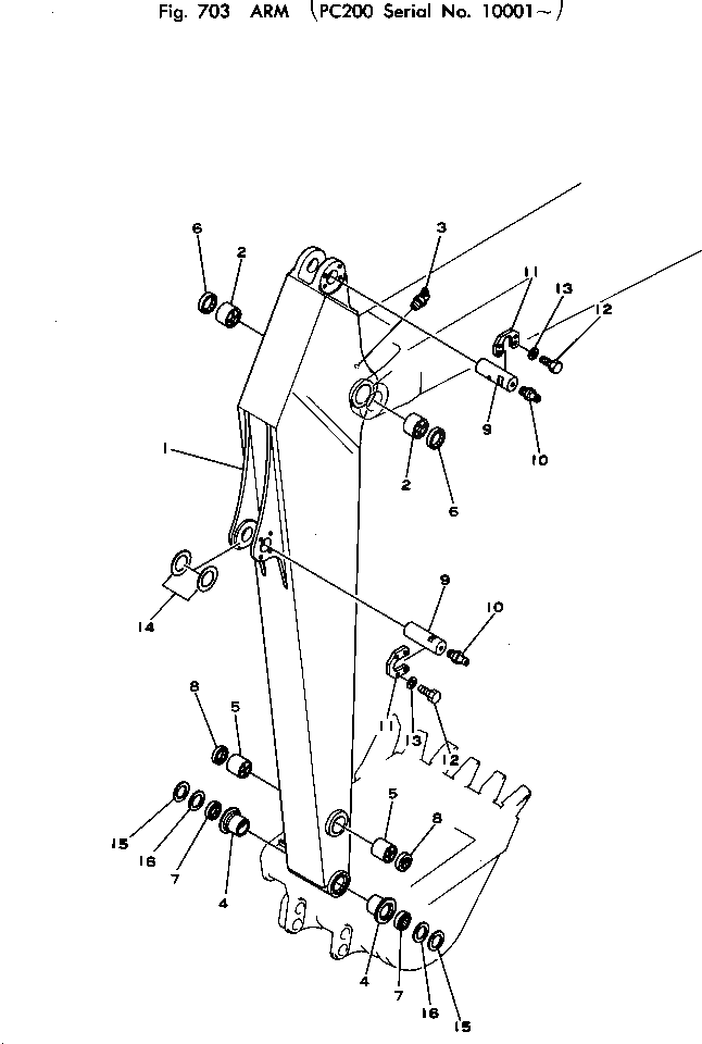 Втулка 205-70-66140 Komatsu