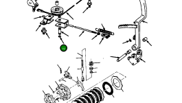 Правое тормозное коромысло 609 851 C11 Komatsu