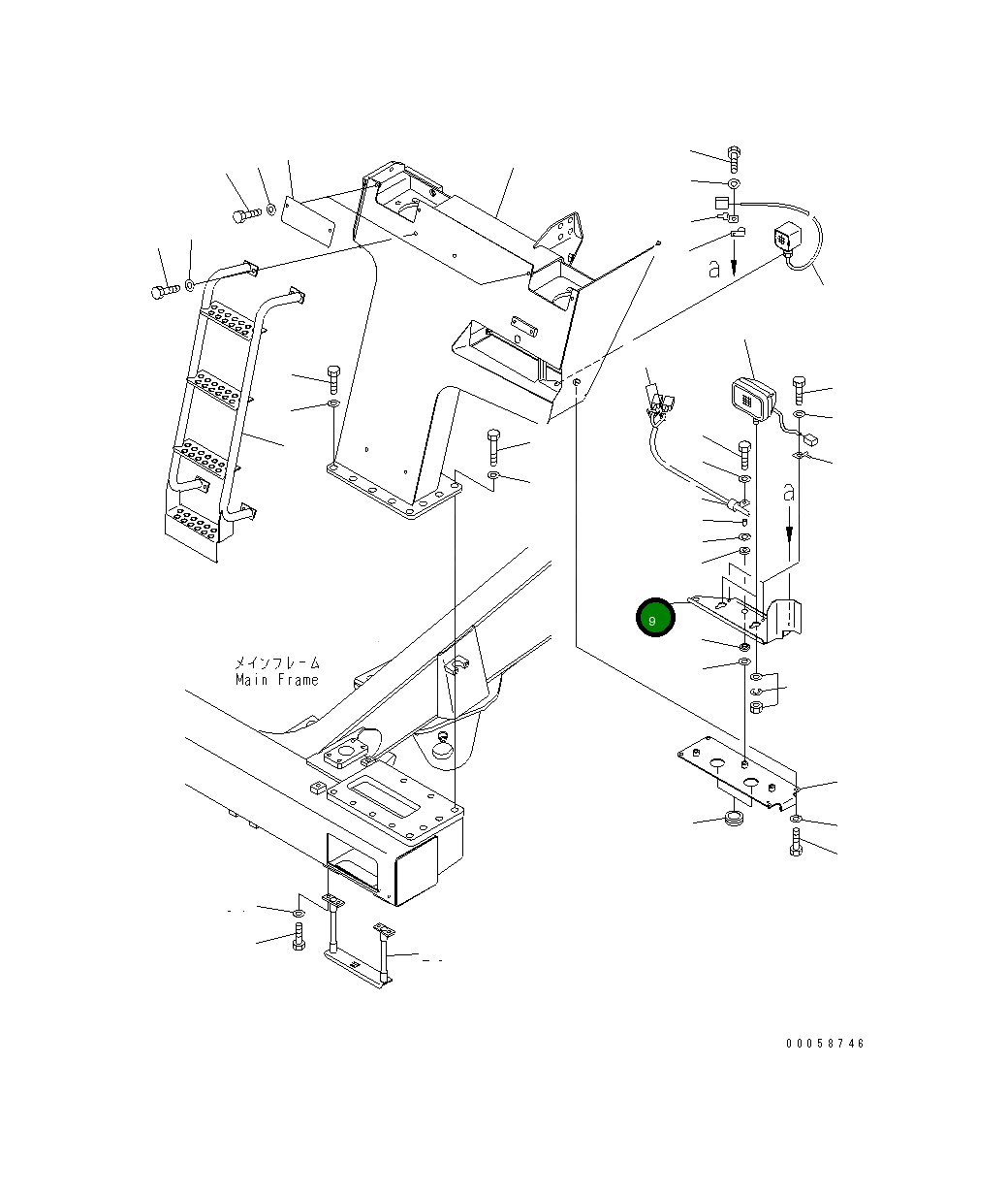 Кронштейн 569-54-88831 Komatsu