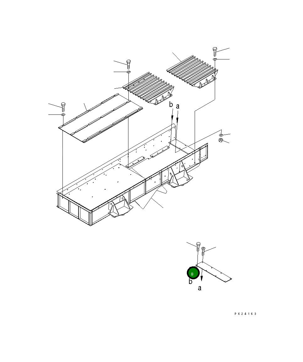 Кронштейн 8248-70-2561 Komatsu