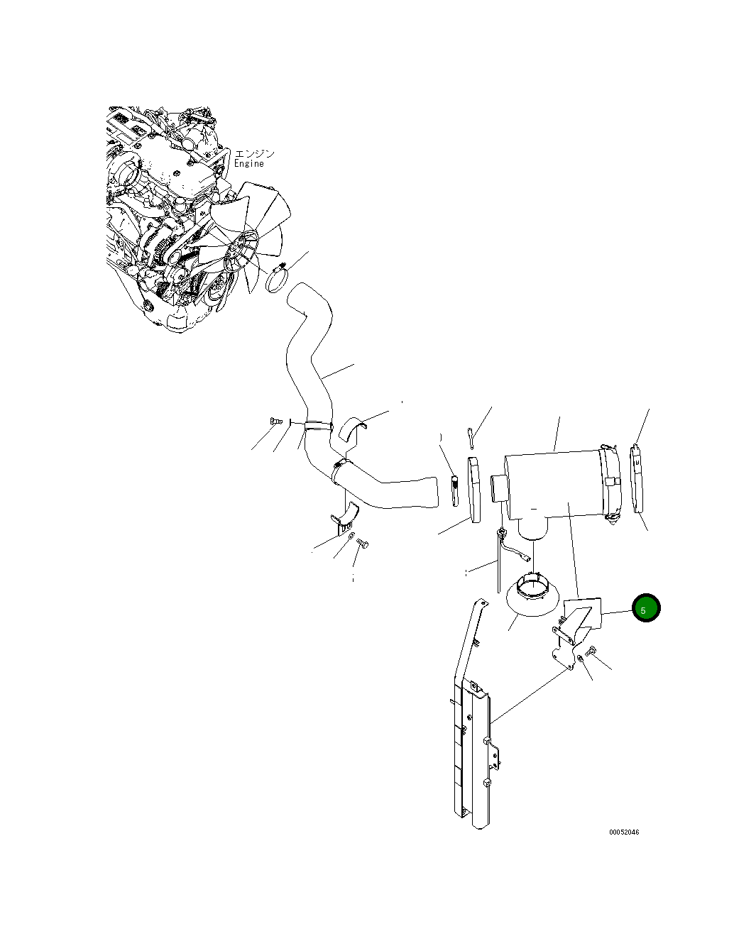 Кронштейн 22U-01-27180 Komatsu