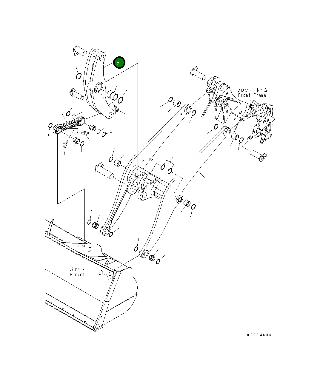 Коромысло 424-S95-5511 Komatsu