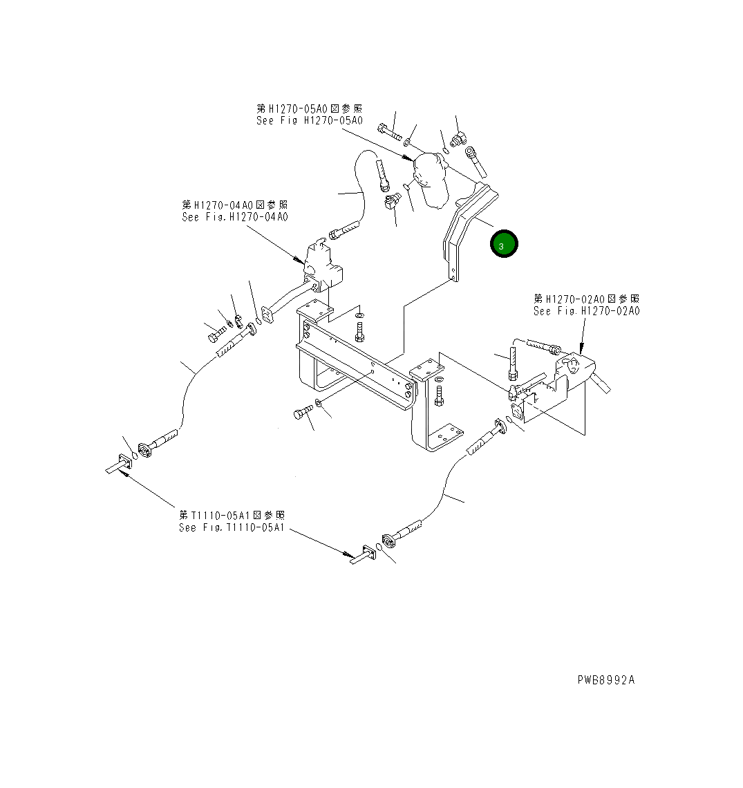 Кронштейн 20Y-62-25211 Komatsu