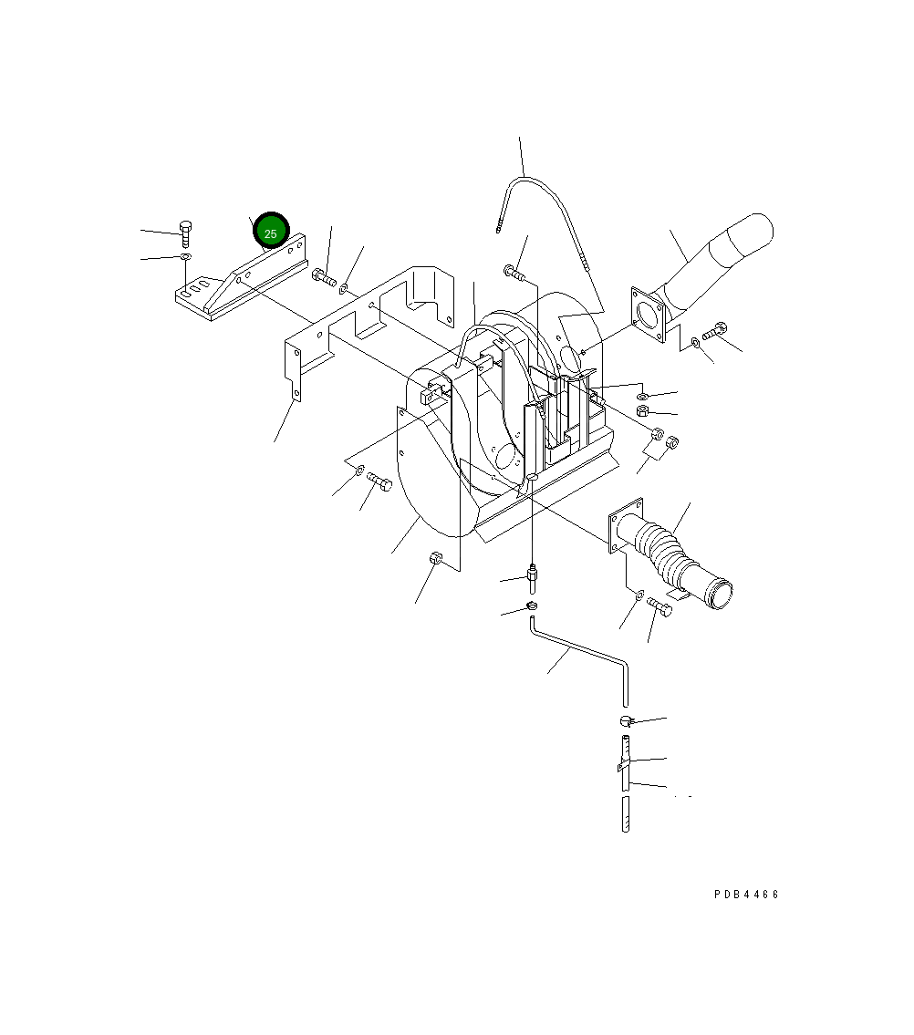 Кронштейн 22U-62-13441 Komatsu