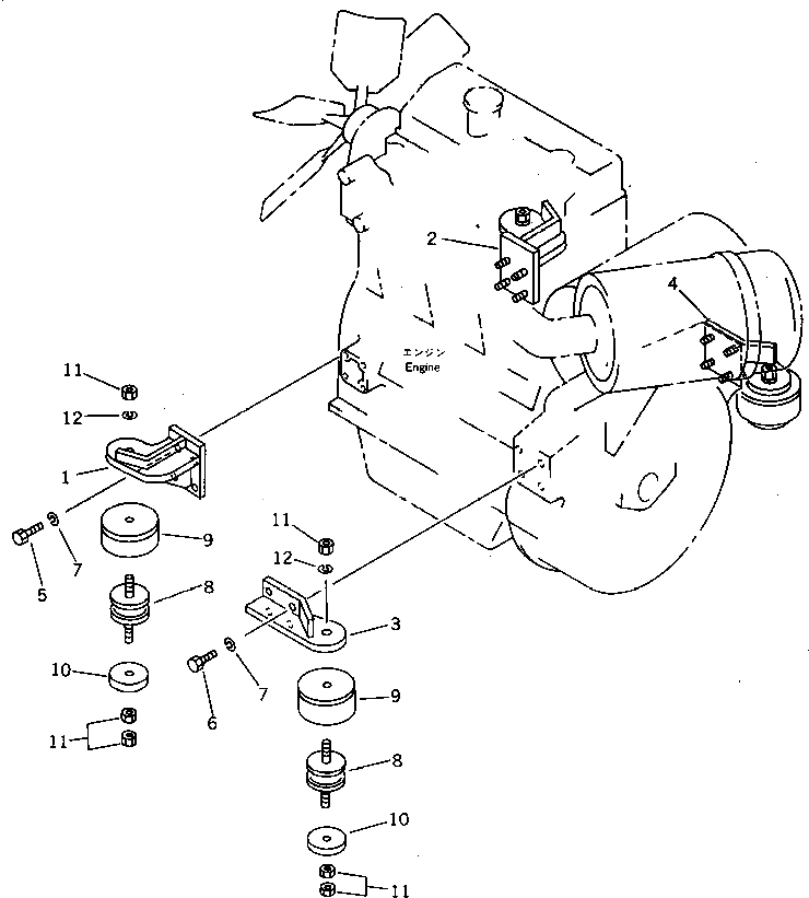 Кронштейн 20T-01-35121 Komatsu