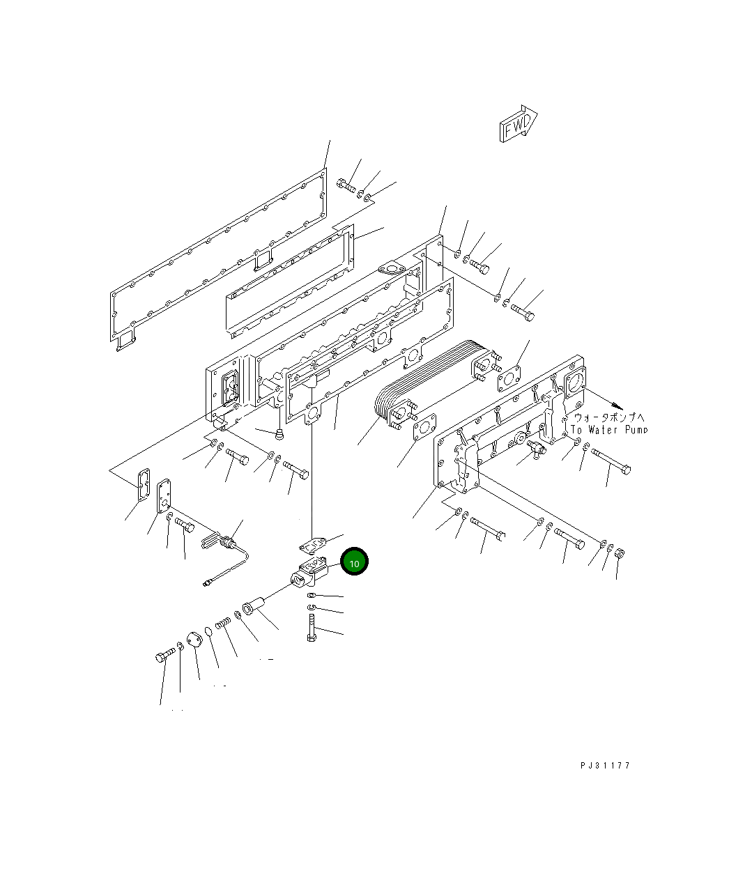 Корпус 6162-63-5710 Komatsu