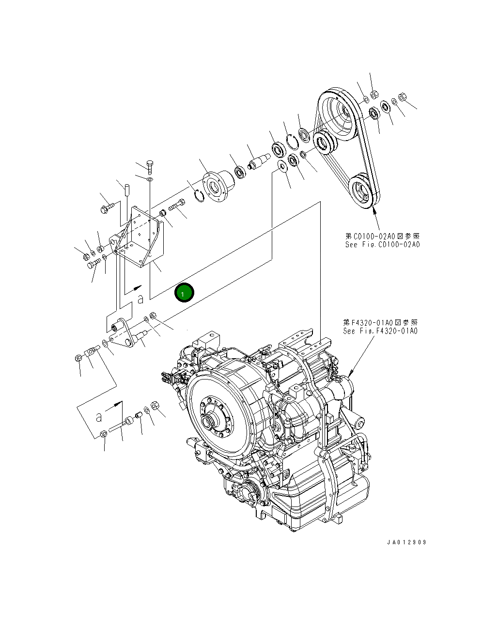Кронштейн 23B-02-67310 Komatsu