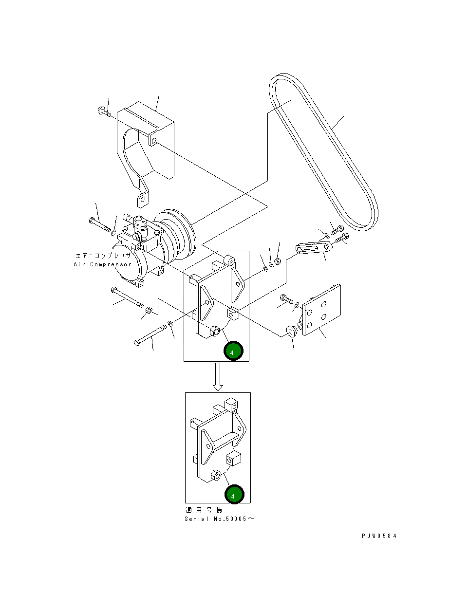 Кронштейн 42C-07-11153 Komatsu