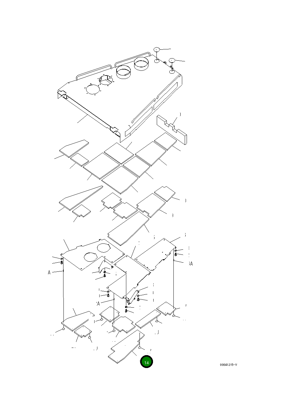 Лист 198-54-78721 Komatsu