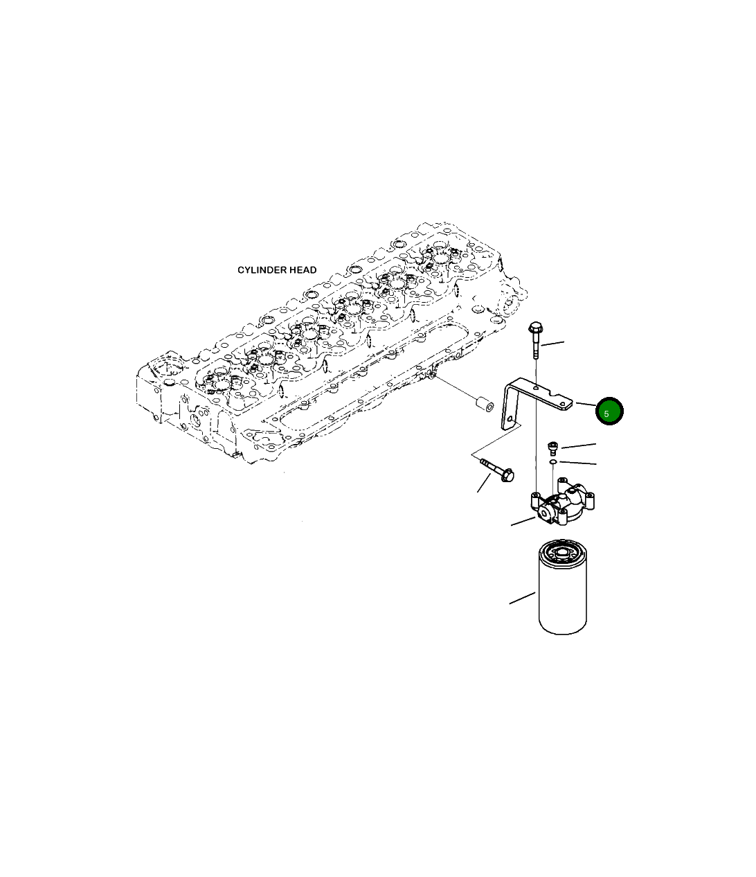 Кронштейн 6755-71-5140 Komatsu