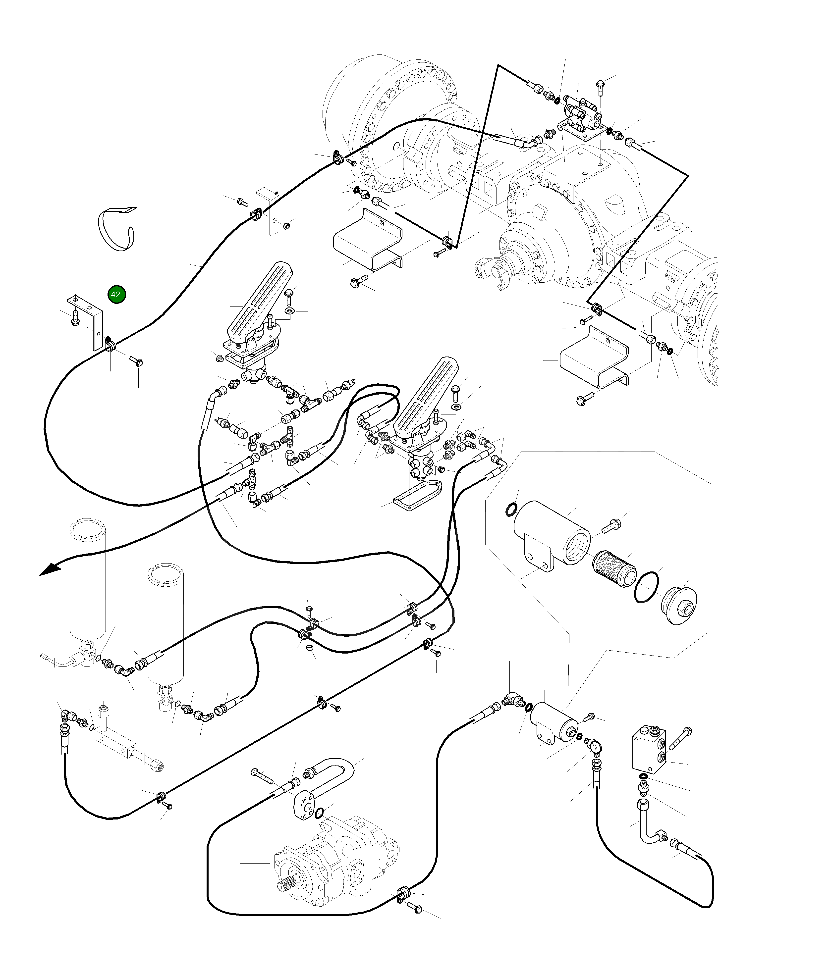 Кронштейн 424-43-H7110 Komatsu