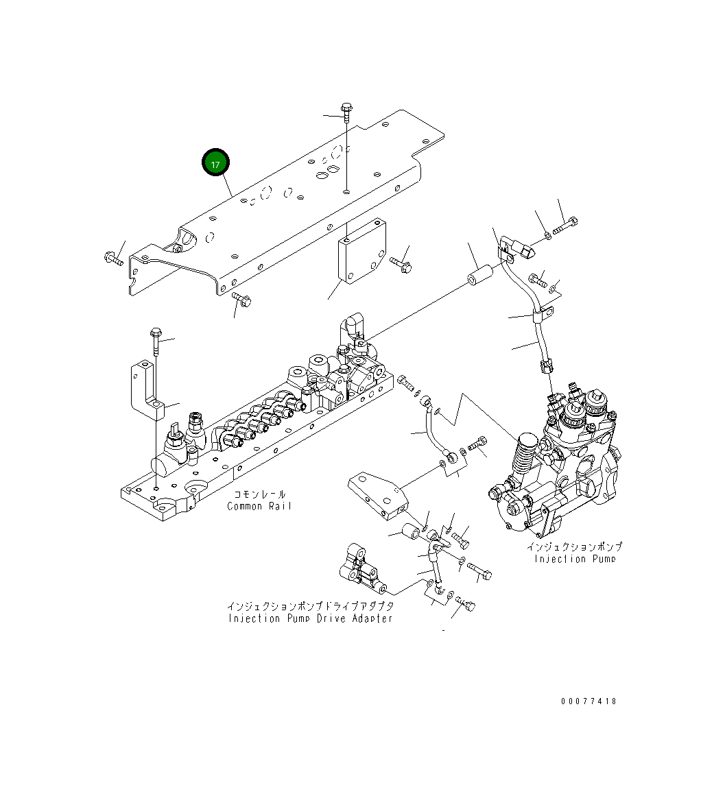 Кронштейн 6245-11-4151 Komatsu