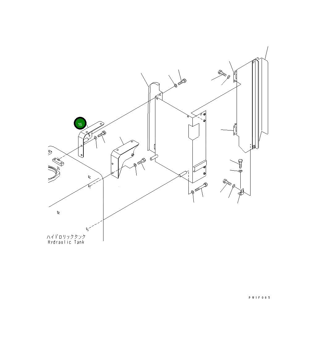 Кронштейн 8296-54-1280 Komatsu