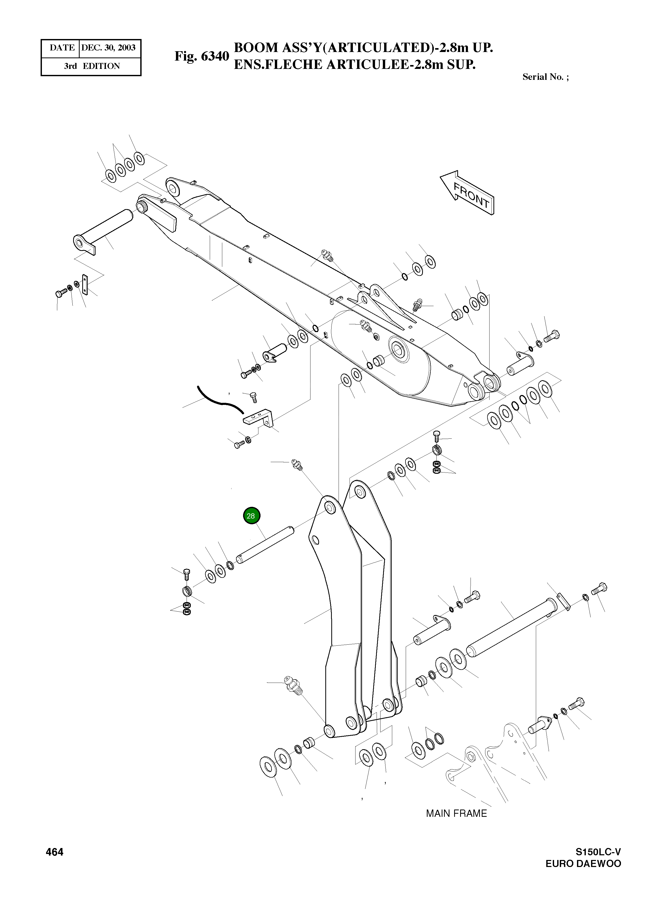 Палец 2123-4097 Komatsu