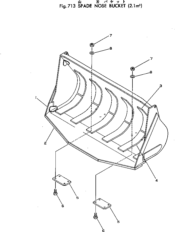 Кромка 381-970980-1 Komatsu