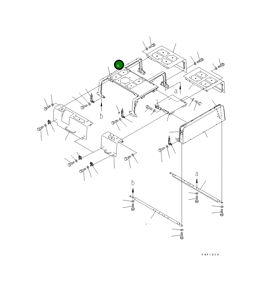Кронштейн 209-53-12510 Komatsu