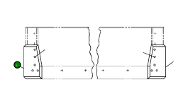 Накладной концевой резец, правый 152 397 Komatsu