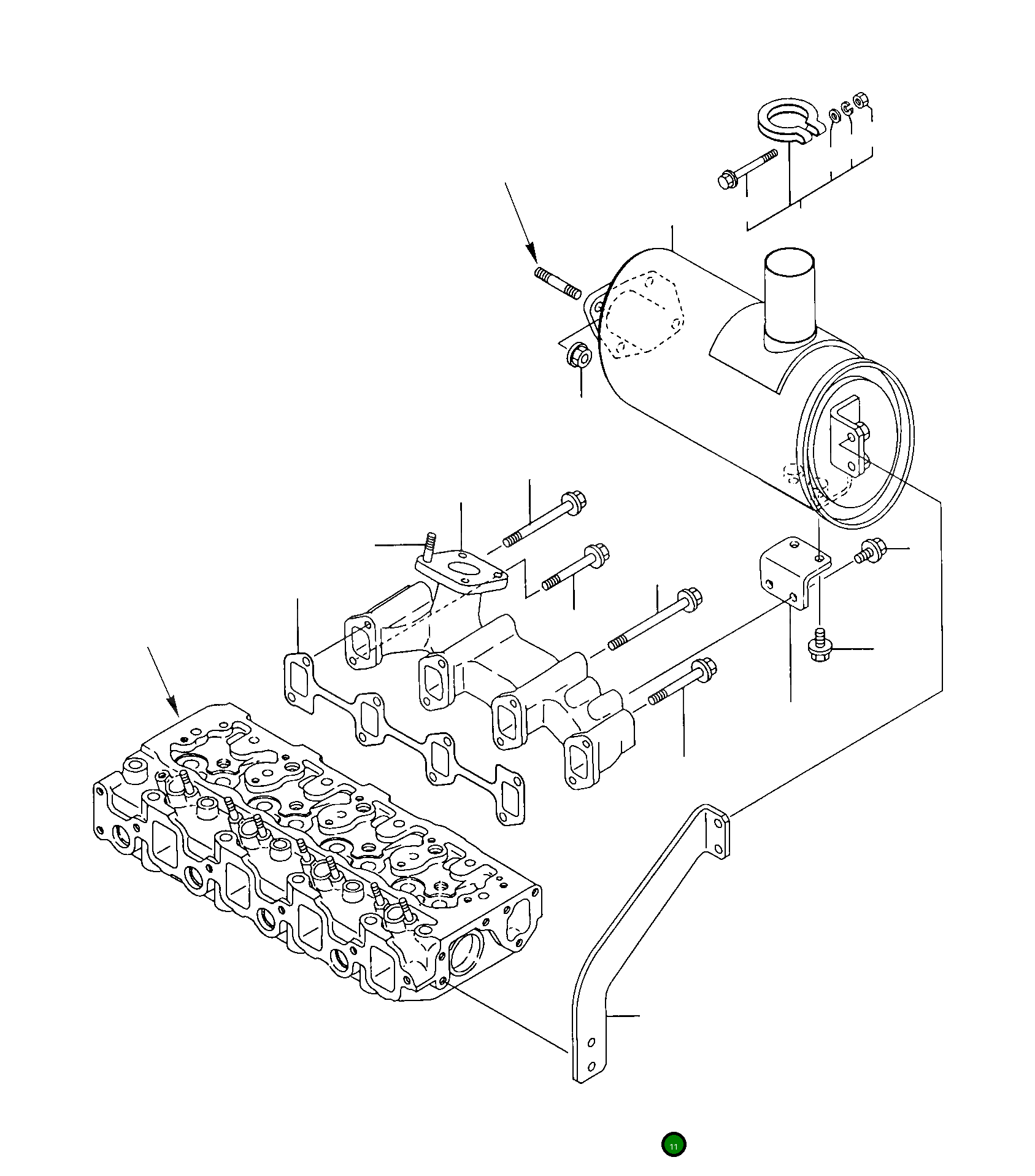 Опора YM129418-13550 Komatsu