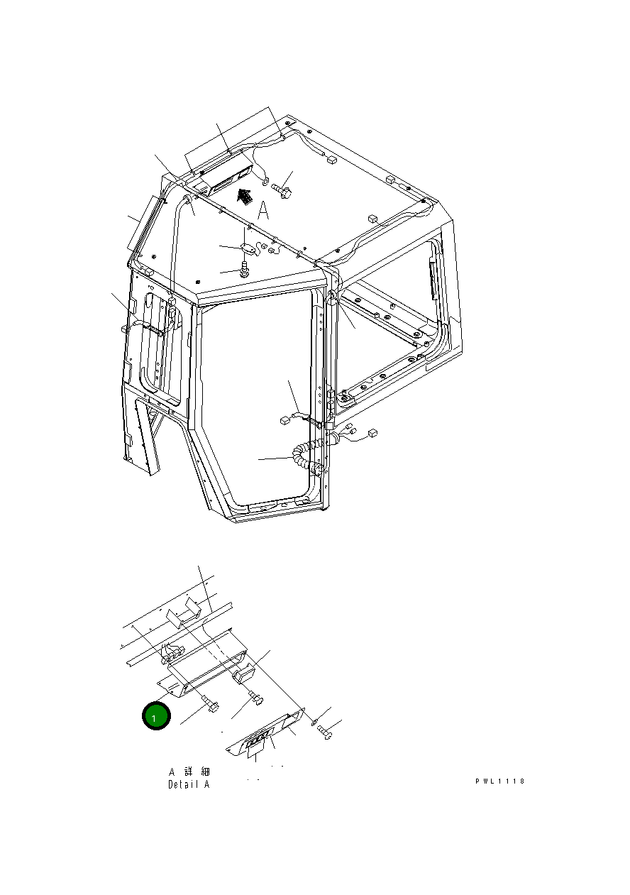Кронштейн 198-Z11-2521 Komatsu