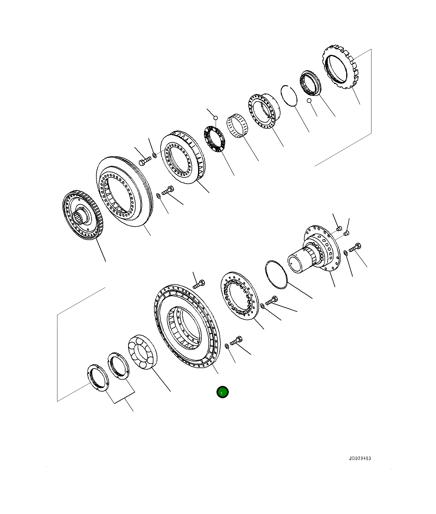 Насос 561-13-71121 Komatsu