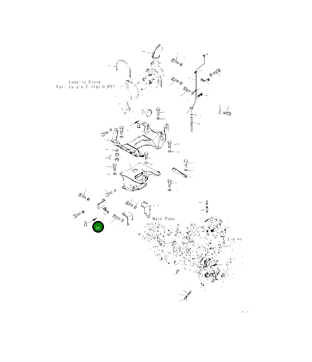 Кронштейн 2A5-01-11521 Komatsu