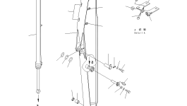 Кронштейн KVB5201230 Komatsu