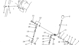 Рычаг FF7830-44210 Komatsu