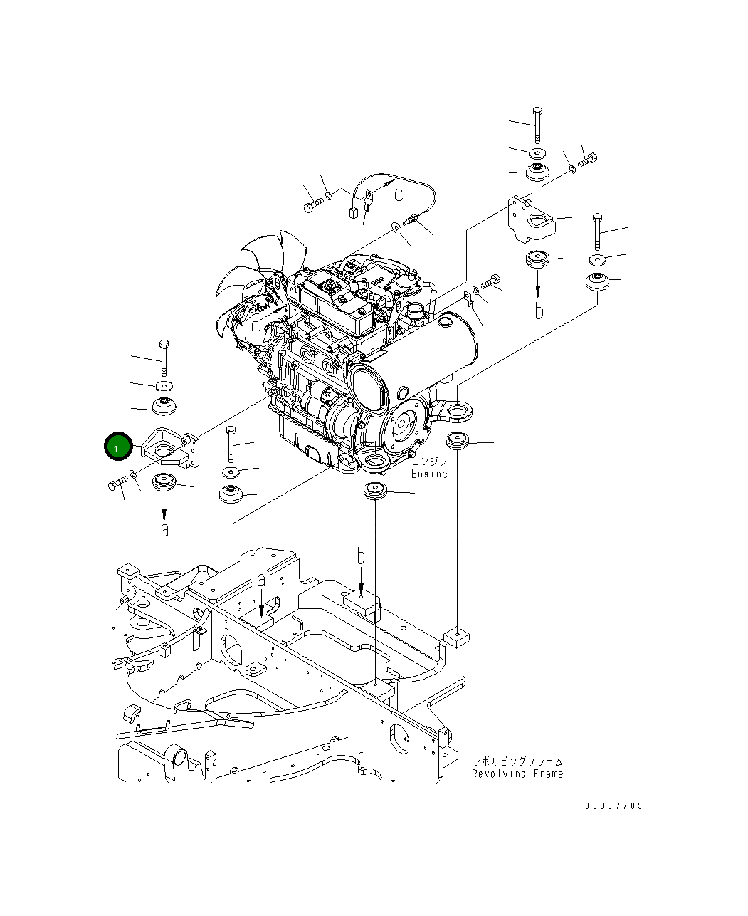 Кронштейн 22F-01-31161 Komatsu