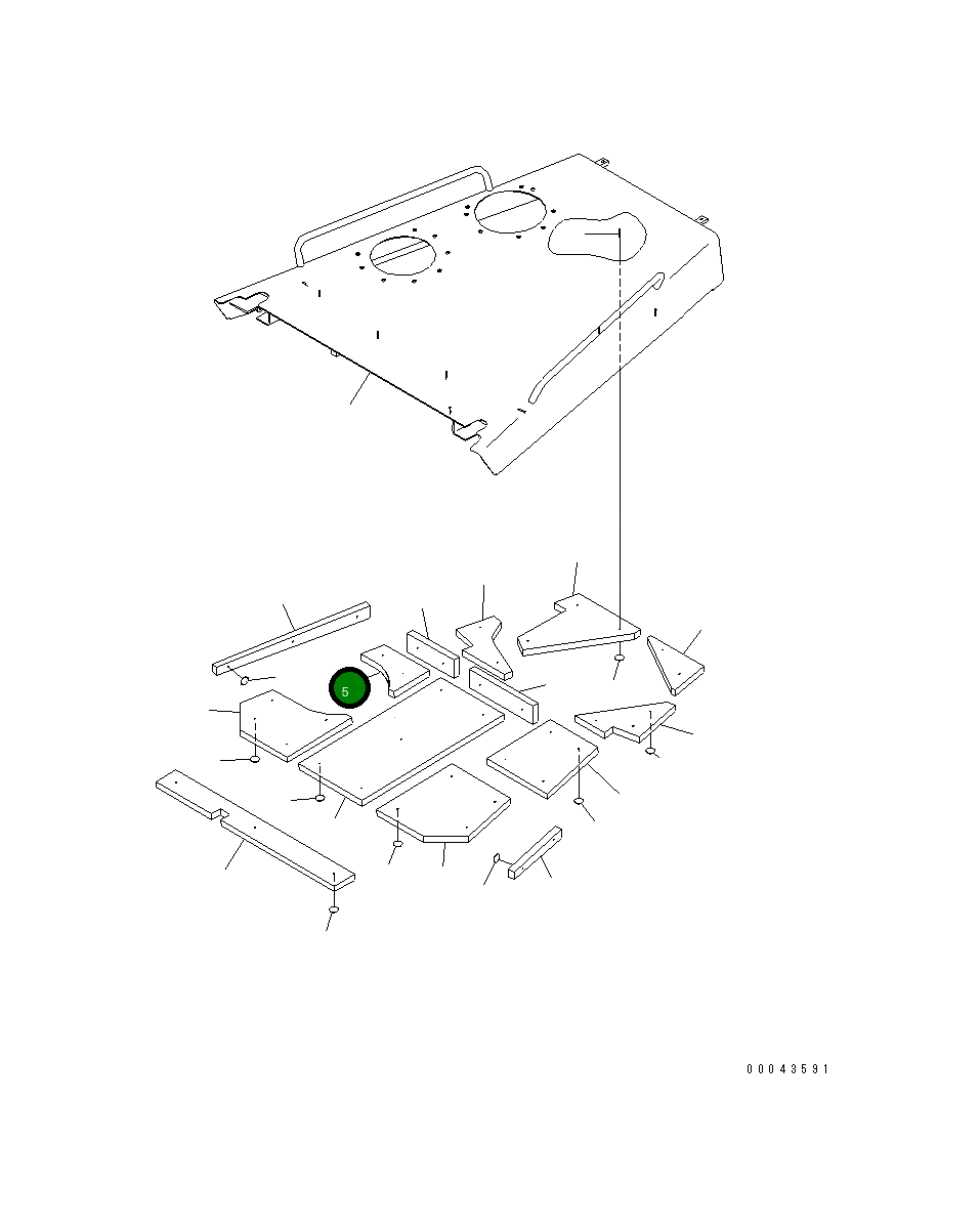 Лист 17A-54-43850 Komatsu