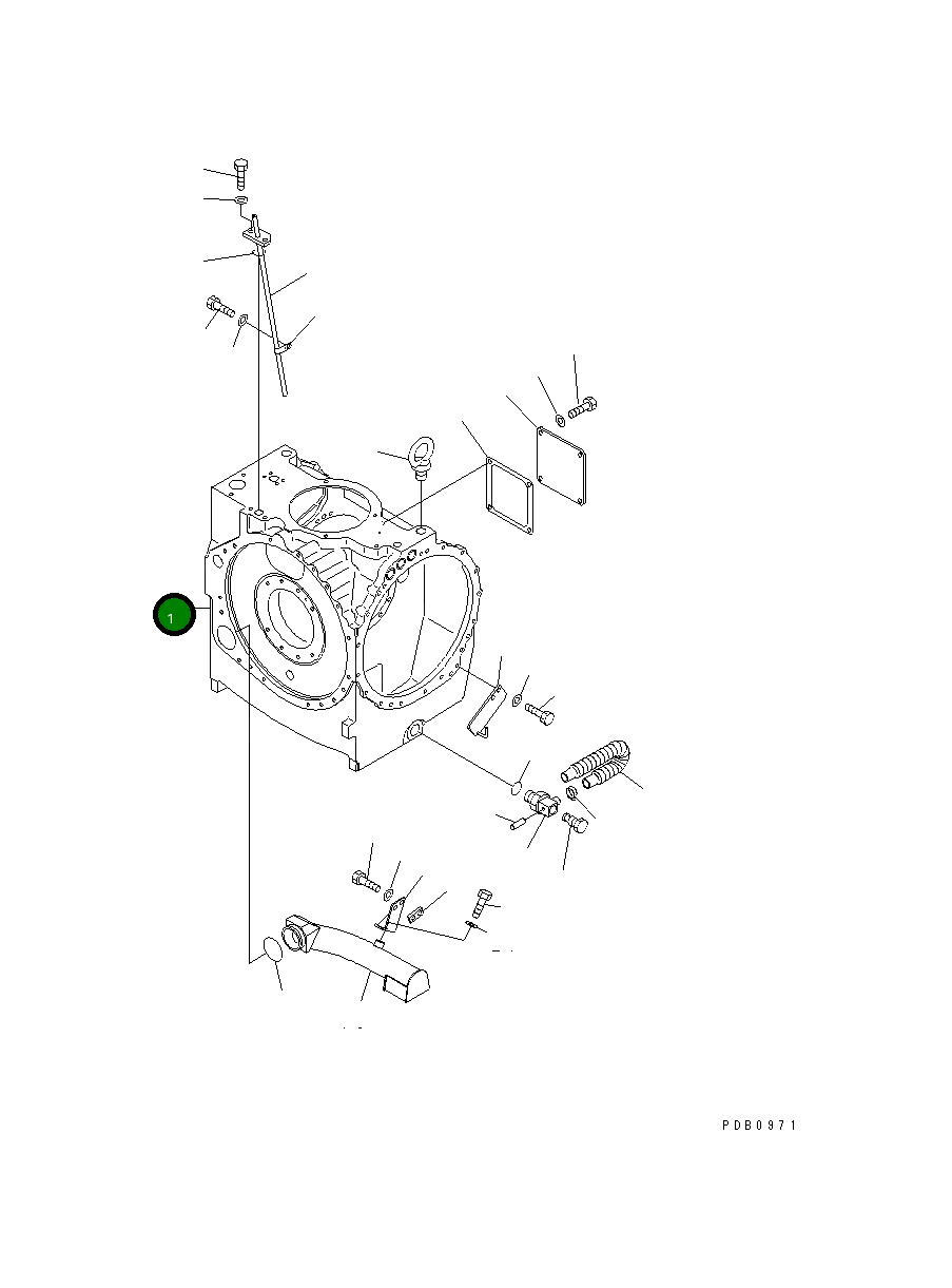 Корпус 17A-22-16111 Komatsu