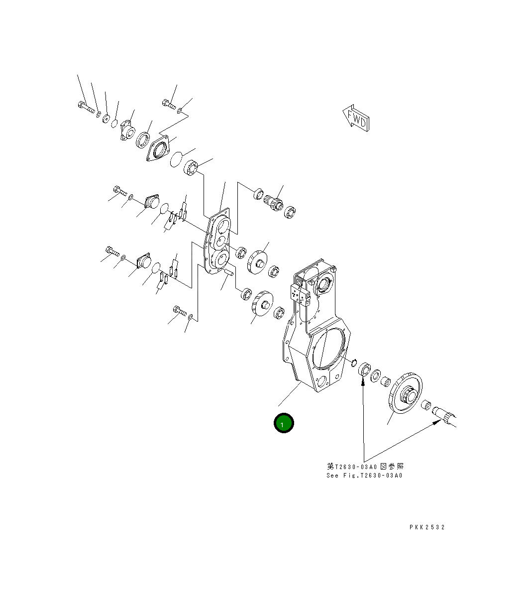Корпус 12G-X56-1110 Komatsu