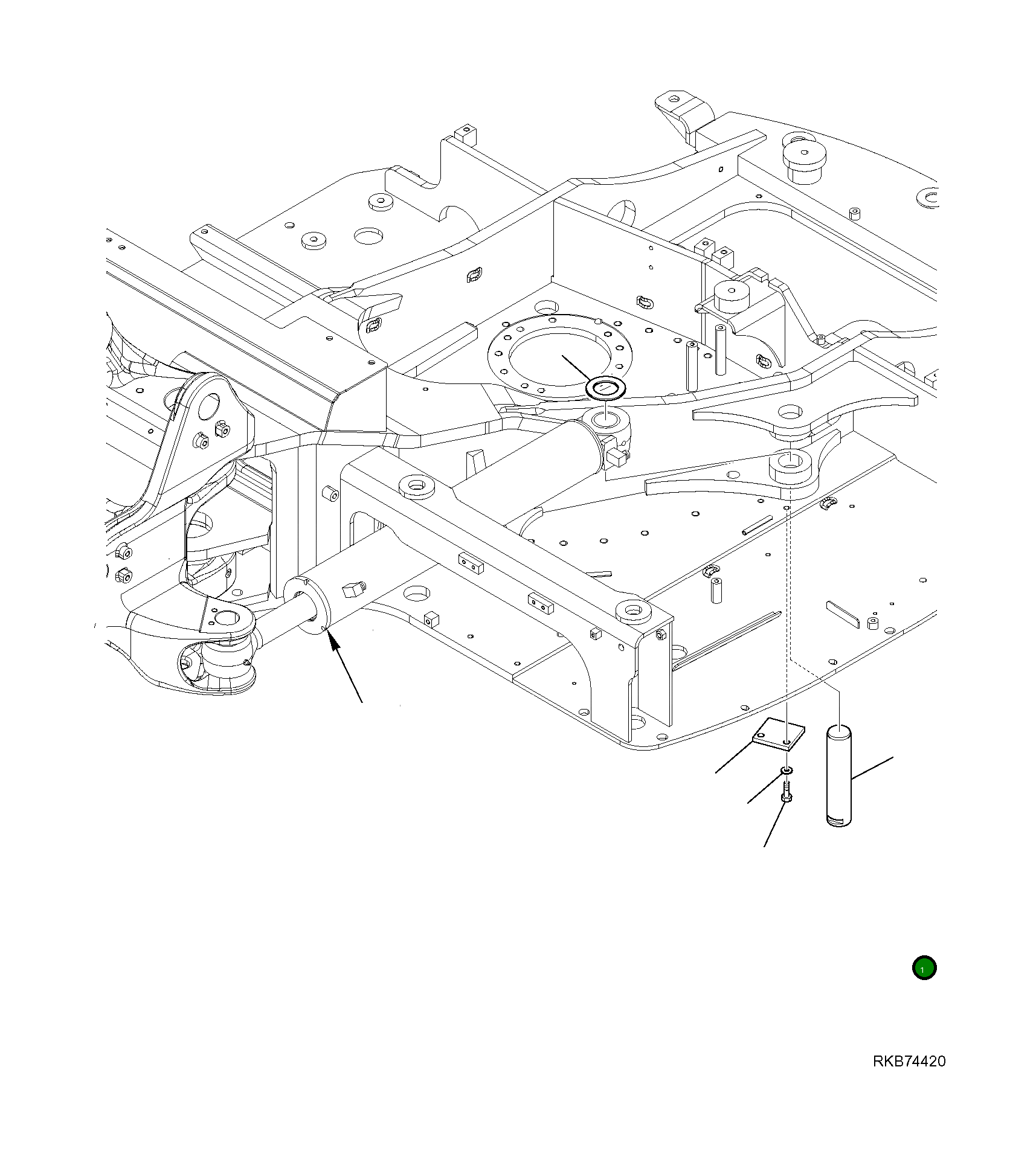 Палец 22E-70-21320 Komatsu