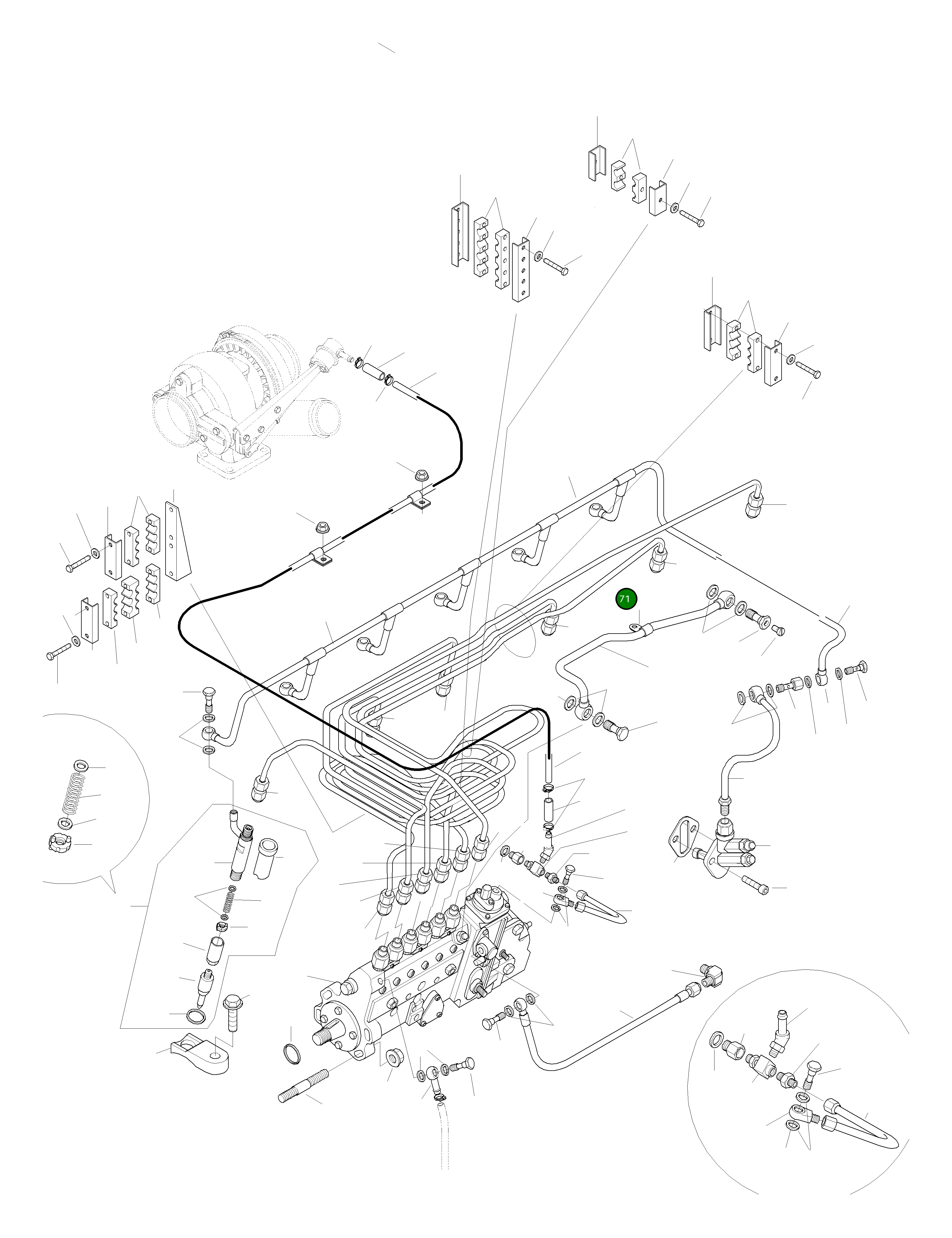 Клипса CU3282059 Komatsu