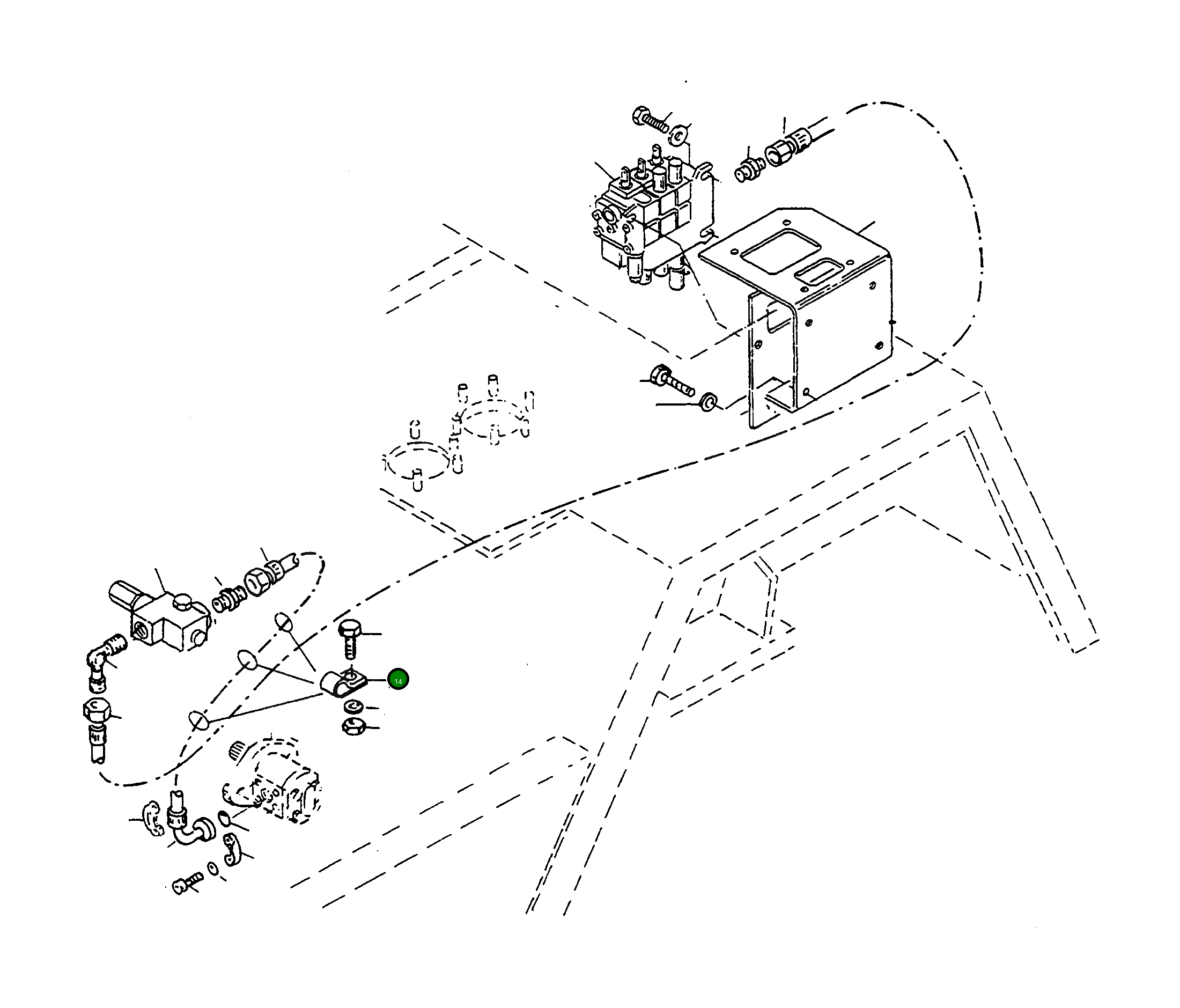 Клипса 1431314M1 Komatsu