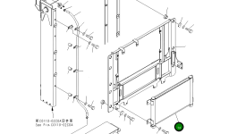 Масляный радиатор 154-03-76190 Komatsu