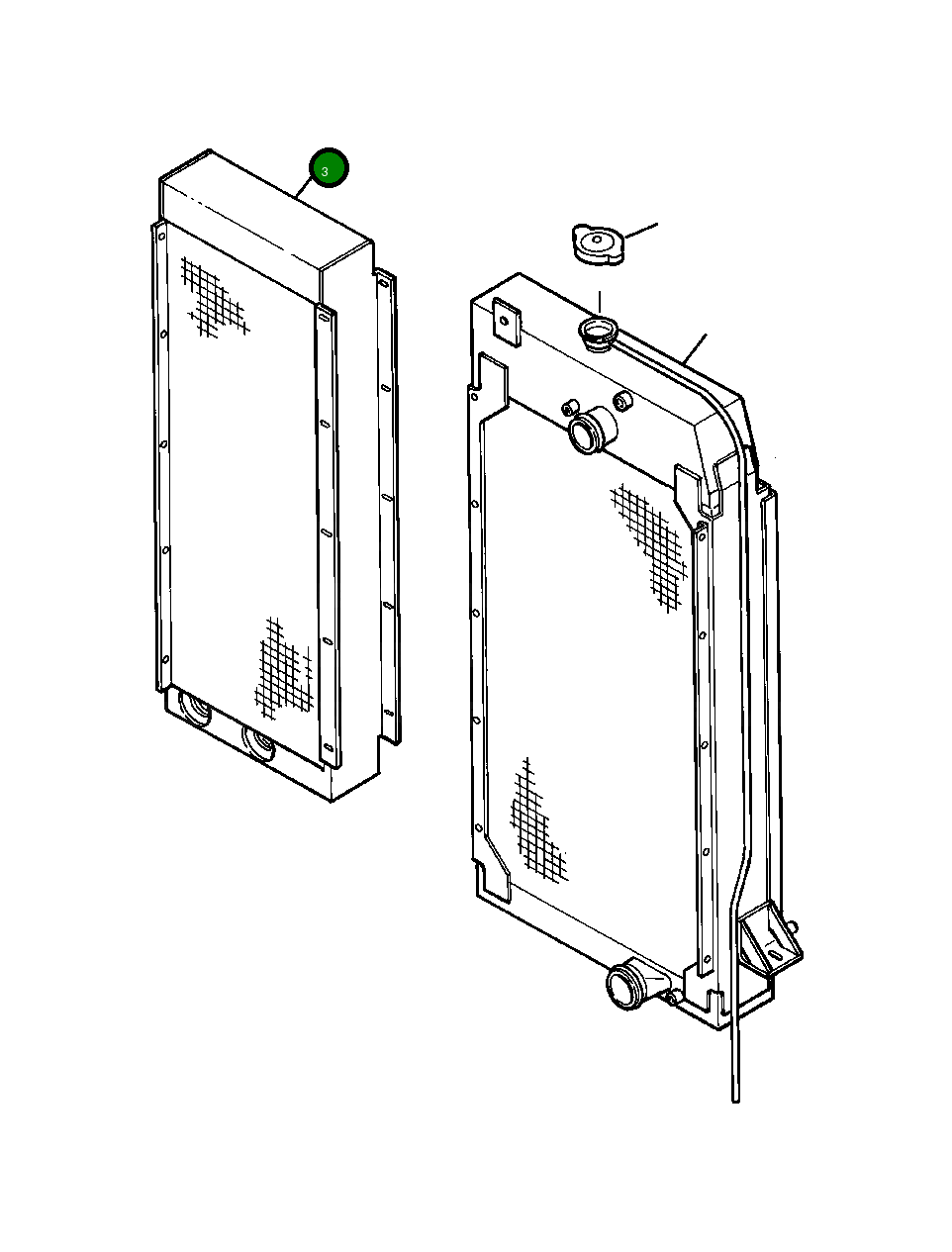 Масляный радиатор 1439 232 H91 Komatsu