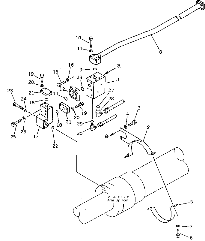 Трубка 208-62-34490 Komatsu