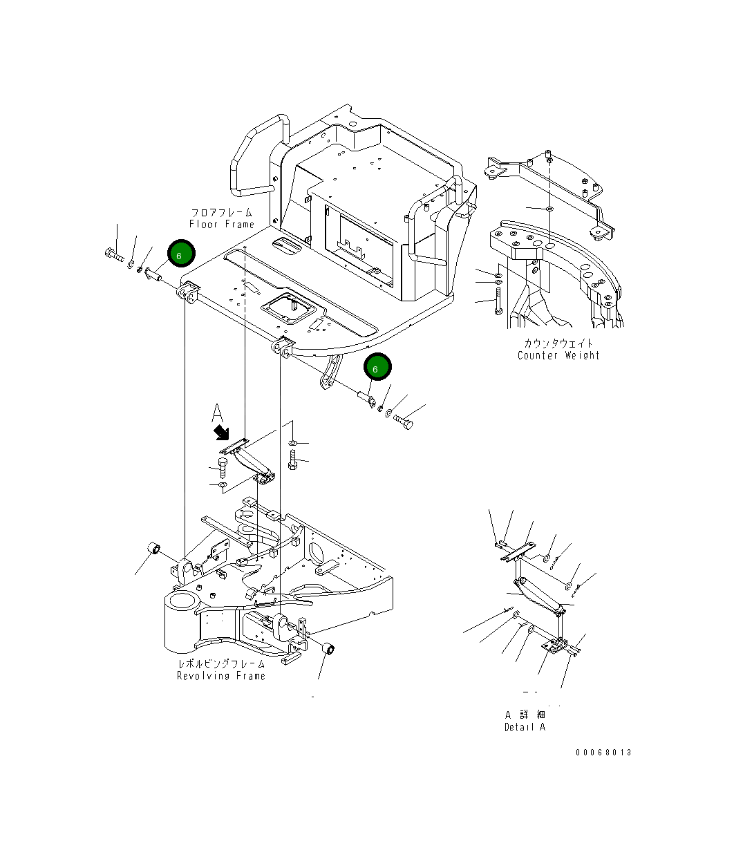 Палец 22L-54-22191 Komatsu
