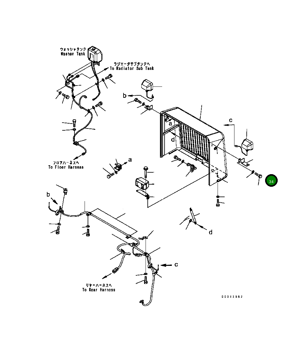 Кронштейн 417-54-B4340 Komatsu