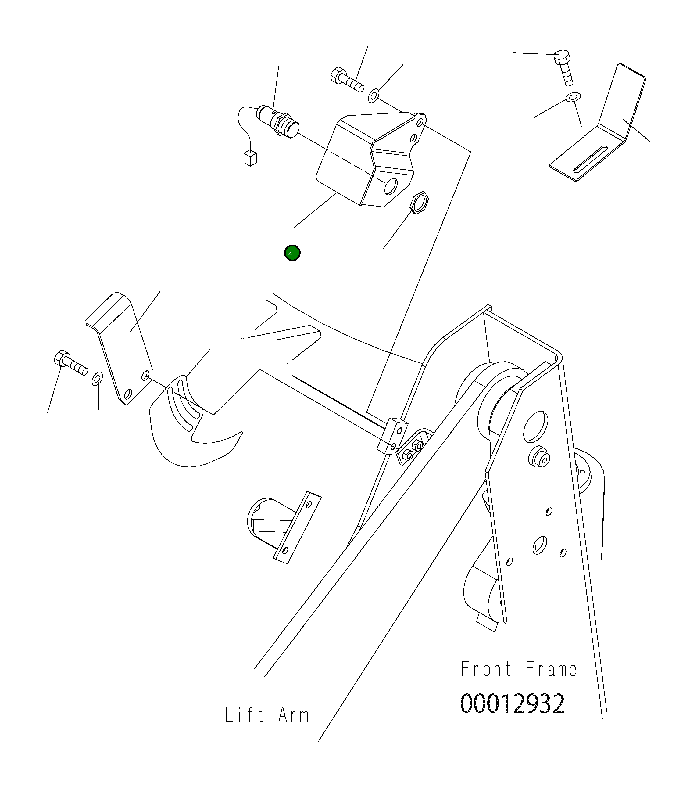 Кронштейн 416-43-39140 Komatsu