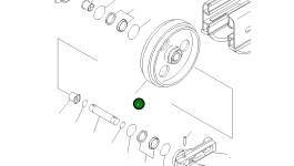Направляющее колесо 124-30-51111 Komatsu