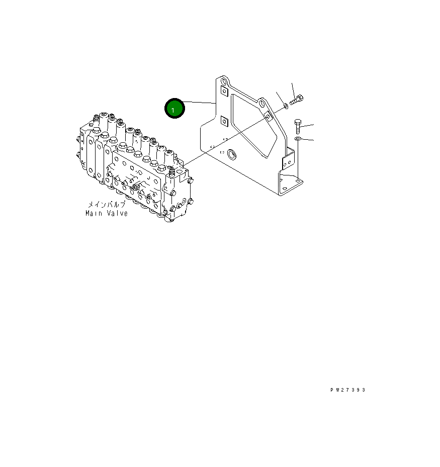 Кронштейн 8287-62-1442 Komatsu