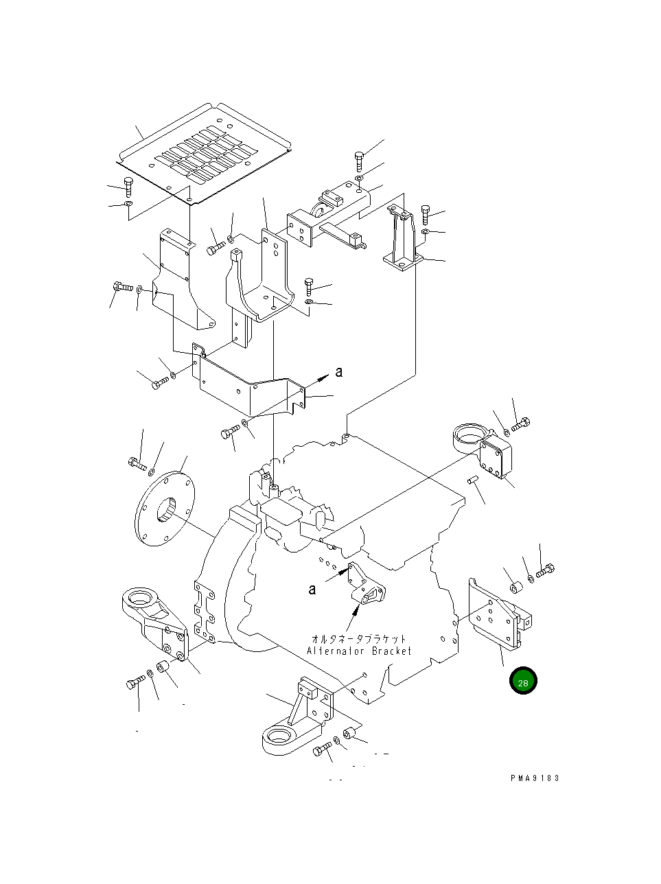 Кронштейн 203-01-67112 Komatsu